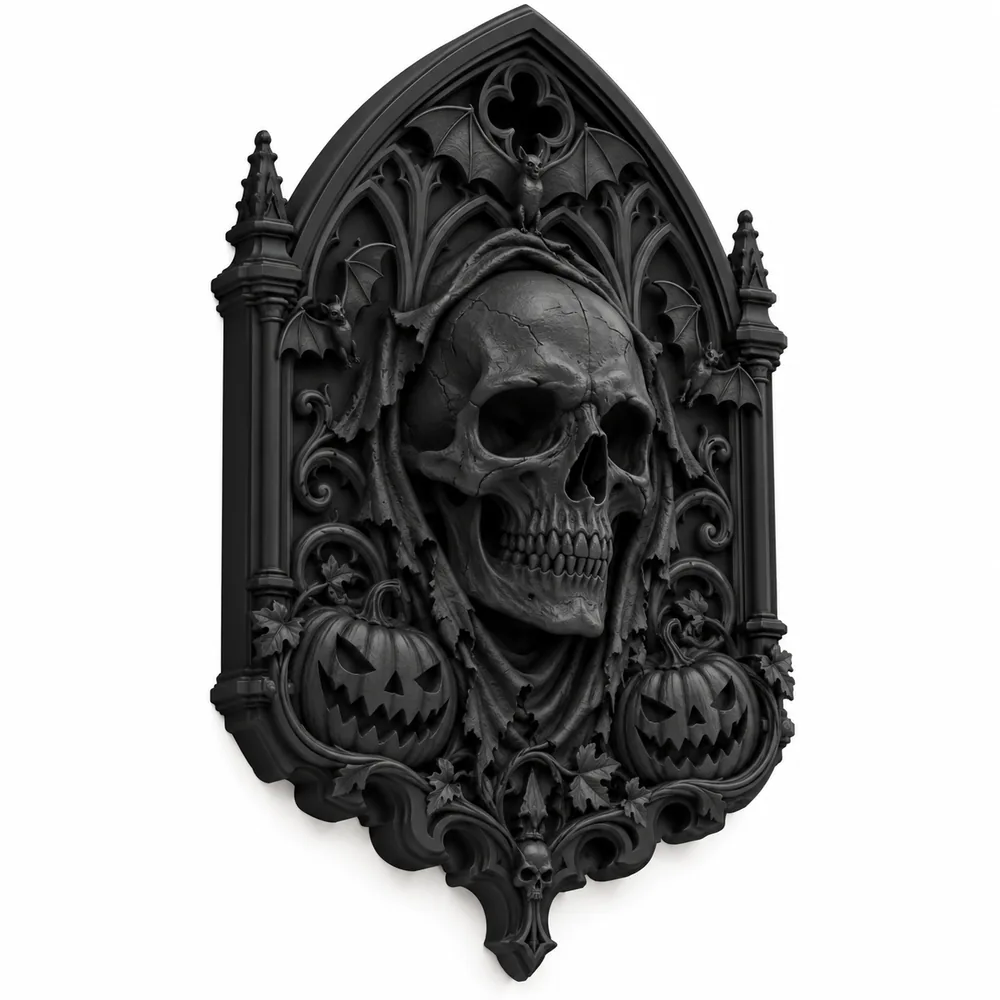Gothic Halloween Requiem Display Piece