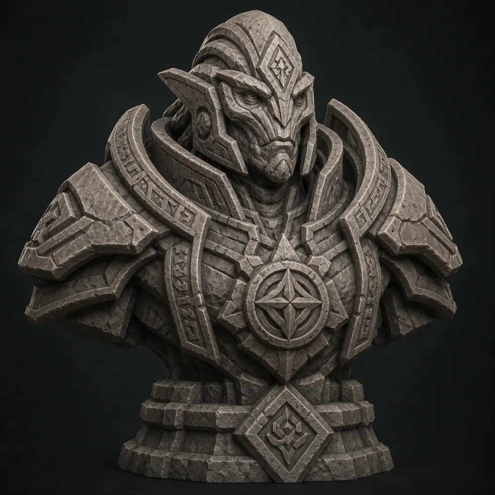 Stone Sentinel Guardian Statue